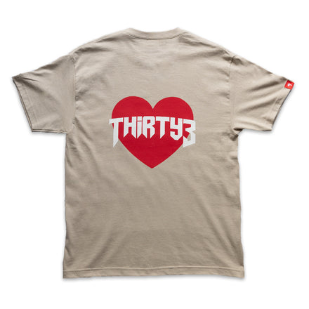 Cream Heart Tee