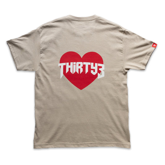 Cream Heart Tee